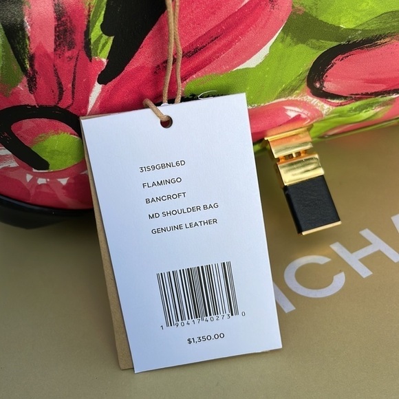 Michael Kors Collection Bancroft Medium Daisy Calf Leather Shoulder Bag - Picture 9 of 9